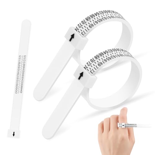2 Pièces Mesure Doigt Mesure Bague Doigt,Mesure Taille,Mesureur Mesure,Ruban à Mesurer,Mesure Doigt Calibreur de Bague,Mesureurs de Taille de Bague,pour Jauge Européenne de Circonférence des Doigt : Le Meilleur Choix 2023