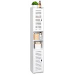 AIIKTOTA Armoire sur Pied de Salle de Bain Rangement Polyvalent Salon Cuisine Salle à Manger Blanc : Guide d’Achat Ultimate 2023