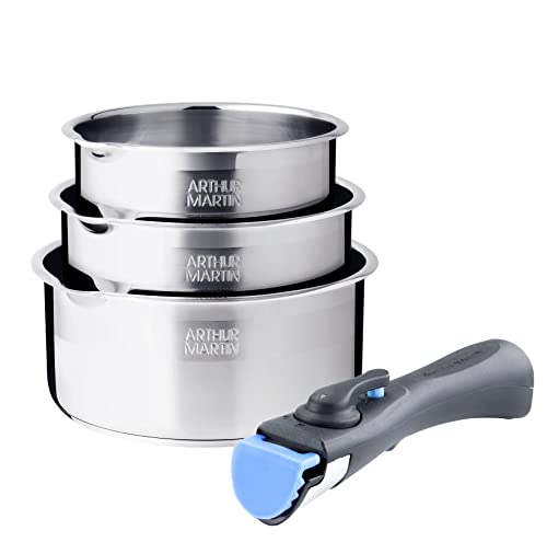 Arthur Martin – Lot de 3 Casseroles Inox Manche Amovible AM3456 : Guide d’Achat Essentialiste