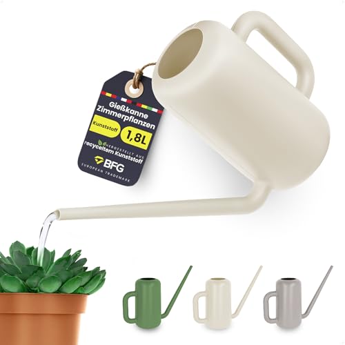 BFG Arrosoir pour Plantes d’Intérieur 1.8 l Recyclé Petit Avec Long Bec Ivoire : Découvrez-Le