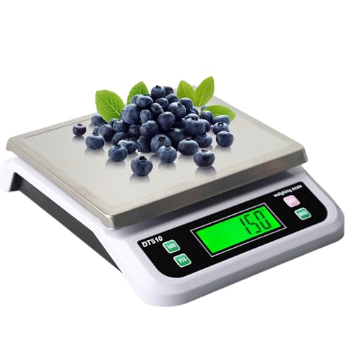 Balance De Cuisine Numérique 40kg Haute Précision Électronique En Acier Inoxydable LCD Rétroéclairé Tare Guide d’Achats Avec 6 Unités