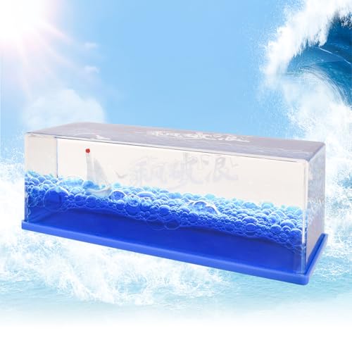 DEARBAG Modèle de Bateau Pirate insubmersible One Piece Acrylic Fluide Soulagement Stress Ornement Bureau Déco (A) Test & Avis
