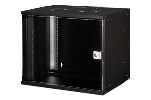 DIGITUS Armoire réseau – Rack 19 Pouces 1UH Non monté Montage Mural Profondeur 400 mm Utilisable 327 kg Porte Vitrée Noir Série Soho Pro Guide d’Achat & Test