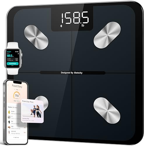Etekcity Pèse-personne intelligent précision à 0,02 kg IMC graisse corporelle mode zéro courant mode bébé grand écran LED piles incluses 181,4 kg : Le Meilleur Choix Guide d’Achat 2025