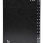 Meilleur Exacompta – Réf. 57032E – 1 trieur Ordonator – couverture rigide – intérieur en carte recyclée – onglets plastifiés numériques de 1 à 31 – 32 compartiments – dim 25×33 cm – pour A4 – couleur noir : Guide d’Achat 2025