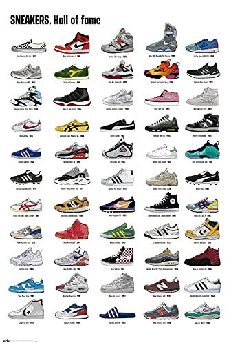 Guide d’achat Grupo Erik – Poster Sneakers Hall Of Fame – Deco Maison, Decoration Murale, Affiche Décorative : Découvrez la Meilleure Option 2023