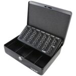 Meilleur Avis HMF 10015-02 Caisse à Monnaie 30 x 24 x 9 cm, Noir: Guide D’achat