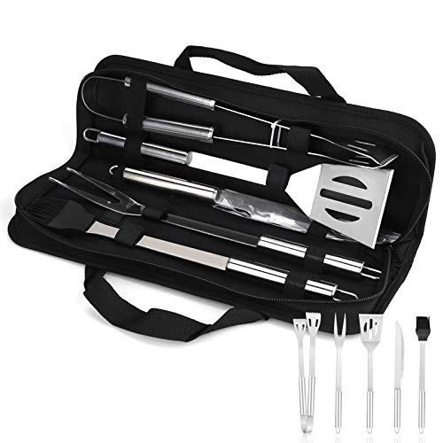 Hippodance 5Pcs Ustensiles BBQ Guide D’achat Accessoire Barbecue Jardin Extérieur Randonnée Test