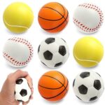 Lot de 8 Balles Anti-Stress 6 cm Mini Billes Sport Mousse Guides d’Achat & Tests
