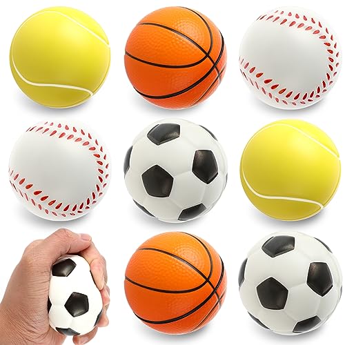 Lot de 8 Balles Anti-Stress 6 cm Mini Billes Sport Mousse Guides d’Achat & Tests