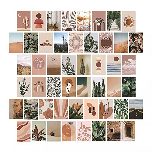 SAVITA 50pcs Posters Pastel Danois Marron : Guide Avis Élégance Décoration Chambre Salle à Manger