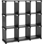 Avis SONGMICS Étagère de Rangement à 9 Compartiments, Meuble de Rangement Ouvert, Bibliothèque, 30 x 110 x 110 cm, Organiseur pour Salon, Chambre, Salle de Bain, avec Marteau, Noir LSN45BK : Le Meilleur Choix 2025 ?