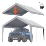 VEVOR Toile d’auvent de Rechange abri de Voiture, 6,1 x 3,7 m, bâche de Tente de Garage, imperméable protégée Contre UV, élastiques à Billes, Gris (Couverture supérieure Uniquement, Cadre Non Inclus) : Le Meilleur Choix 2025 ?