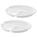 Westmark Assiette à Compartiments pour Micro-ondes avec 3 Compartiments, 2 pièces, Diamètre : 25 cm, plastique, Blanc, 224022E3 : Le Meilleur Choix & Guide d’Achat 2023