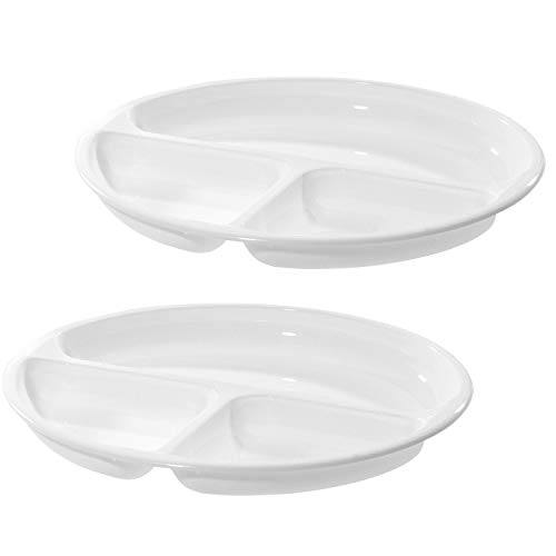 Westmark Assiette à Compartiments pour Micro-ondes avec 3 Compartiments, 2 pièces, Diamètre : 25 cm, plastique, Blanc, 224022E3 : Le Meilleur Choix & Guide d’Achat 2023