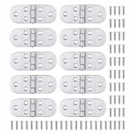 Zocipro 10 pezzi Charnière Inox et Vis Montage facile et solides : Guide d’Achats Pliante, Porte de Placard, Trappe, Fenêtre Bateau/Maison