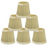 Lot de 6 Petit Abat-Jour à Clipser pour Applique de Bougeoir Lustre de Chandelier, 8,5x12x11cm : Le Meilleur Choix abats-jour, mini abat jour, avis & guide d’achat.