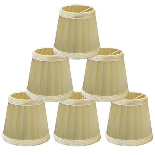 Lot de 6 Petit Abat-Jour à Clipser pour Applique de Bougeoir Lustre de Chandelier, 8,5x12x11cm : Le Meilleur Choix abats-jour, mini abat jour, avis & guide d’achat.