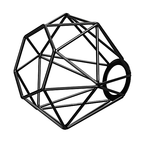Ledscom.de Abat-jour Cage Noir E27/E14 155mm Ø : Guide D’achat & Avis Pour Luminaire Remplacement Vintage Rétro